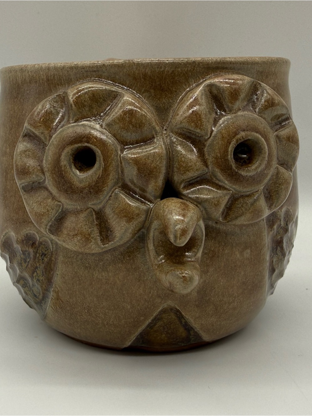 Mud Works Pottery Owl mug- Signed